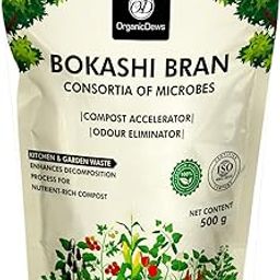 OrganicDews Bokashi Bran (500 g - Pack of 1) - Microbial Inoculum Easy Compost Accelerator for Indoor Compost Bin and Organic Kitchen/Garden Waste and Odour Eliminator 500 g-picture-26