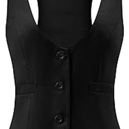Suit Vest for Women Waistcoat Vest Vintage Steampunk Dressy Casual Racerback Vest Jacket-image-36