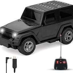 Gooyo GY-9798 Thar Rechargeable Remote Control Toy Car with Song | User-Friendly RC Toy for Kids | Black Color | Power Source: Lithium Battery in Car (Included) | Best Gift for Kids | Musical Car Toy-10
