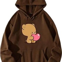 Cute Hoodie Sweatshirt Anime Girl Women Causal Stylish Latest Black Lavender Beige Brown White Maroon-image-20