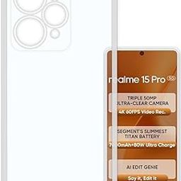 CaseKart Back Cover for Realme 15 Pro 5G | Realme 15 5G (Silicone Clear Shockproof Case with Camera Protection | Soft and Flexible | Ultra Clear Slim Back Cover | Pure Transparent)-image-45