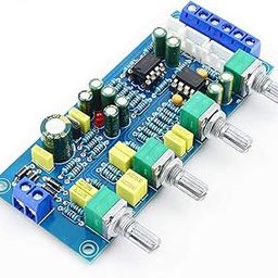 HiLetgo NE5532 OP-AMP HiFi Preamplifier Pre Amplifier Bass Treble Balance Volume Tone Control Board-23