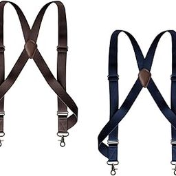 ™ 2x Mens Suspender Swivel Hook X Shaped 1.4" Wide Adjustable Suspenders | Suspenders Braces | Mens Accessories-image-20