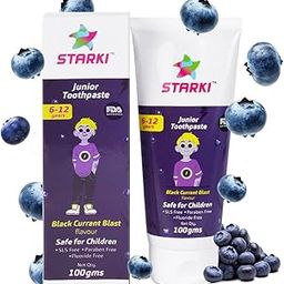 STARKI Kids Toothpaste 100g | Black Currant Blast Flavour Toothpaste for Teens 6 to 9 Years | No Chemicals, No Fluoride, No Toxin, No Paraben | Tooth Paste For Boy & Girl | SLS-Free,FDA Approved-picture-18