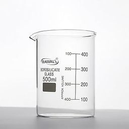 RAWAL'S Borosilicate 3.3 Glass Beaker - 500 ml - Superior Heat & Chemical Durability - Laboratory Grade with Graduations & Spout - Ideal for Science Classrooms, Hospitals, and Research-picture-14