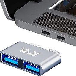 Kapa USB C Type Adapter, Aluminium Multi Port Dongle Dual Type-C to USB 3.0 coverter for All MacBook Pro, MacBook Air Including M1, M2-1