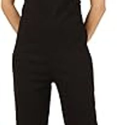 Solid Rayon Slub Lycra Jumpsuit For Women's|Western Style Relaxed Fit Strap Shoulder One Piece Summer Wear Dungaree Casual Fashionable Stylish Outfit With Zipper Back-45