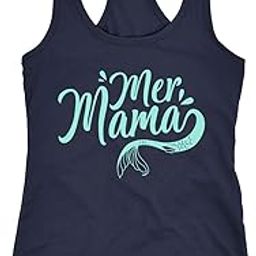 Womens Tank MerMama Tanktop Funny Mothers Day Mermaid Shirt-image-56