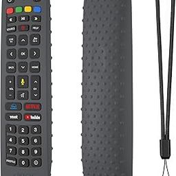 Oboe Silicone TV Remote Cover 'Compatible with' Jio Tv Remote Protective Case with Lanyard (Dark Grey) [Remote NOT Included]-25