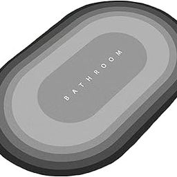 HEAVENGLOW 15.7x23.6 Diatom Mud Bathroom Rug Soft Carpet Anti Skid for Tub Bath Room Gray-image-74