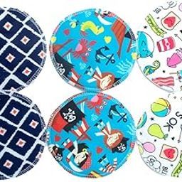 EcommerceHub Reusable Washable Breast Pads for Nursing Mothers, Reusable Washable Breast Pads, Breast Milk Leakage Absorb Cotton Pads, Washable Reusable Nursing Pad, Pack of 6, Printed Design-image-15