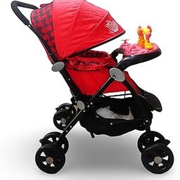 Chipzzie Ride & Play Stroller/Pram for Baby/Kids 0-36 Months; Modern, Compact, Lightweight, Foldable. (Ride & Play - Red)-image-86