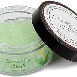Anour Natural Green Tea Face & Body Scrub | Gentle Exfoliation & Detox |For Blackheads, Enlarged Pores | Rejuvenates the Skin - 100gms-image-12