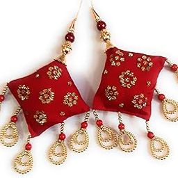Fashion Handmade Heavy Latkan Women Lehanga Tassels Sari Blouse Latkan Fancy Designer Tassels 2 PC-picture-35