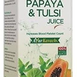 Baidyanath Giloy, Papaya & Tulsi Juice - Boost Blood Platelet Count | Ayurvedic Herbal Juice | 1 Ltr-image-98