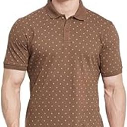 Men Polka Dot Printed Polo Collar T-Shirt-image-24