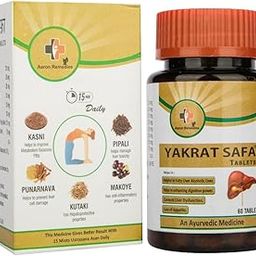 Yakrat Safa Tablets, 60 Count, Ayurvedic Medicine for Fatty Liver, Alcoholic Liver, Digestion-image-25