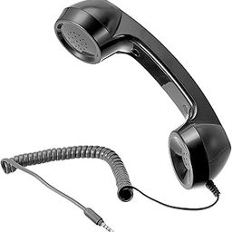 Phone Receiver for Mobile, Retro Handset Cell Phone Receiver, Mobile Phone Classic Receiver, 3.5mm Jack Compatible, Black, for Home and Office Use, Suitable for Retro Enthusiasts-image-62