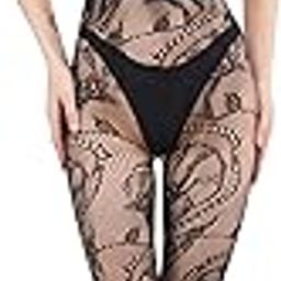 Flora Tights, Fishnet Tights, Flower Fishnets, Fishnet Stockings Plus Size, Fish Net Stockings for Women-Rossy-image-97