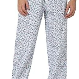 White Cotton Regular Fit Men Pyjamas-picture-4