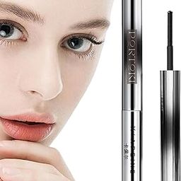 Portoki Metal Mascara with 360° Rotating Wand – Darkest Black, Clump-Free & Smudge-Proof | Long-Lasting Volumizing & Lengthening Mascara with Bristle-Free Metal Brush for Bold Lashes-image-1
