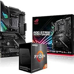 AMD 5000 Series Ryzen 9 5950X DDR4 Desktop Processor 16 Cores 32 Threads 72 MB Cache up to 4.9 GHz Bundled with ROG Strix X570-F AMD AM4 ATX Gaming Motherboard-12