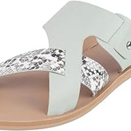 Women Synthetic Leather Cross Strap Flat Chapppal-picture-28