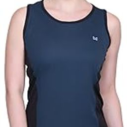Sleeveless Gym T Shirt for Women Workout, Swimming T Shirt, Sando Top for Women, Polyester with Back Print (Pack of 1)-image-109