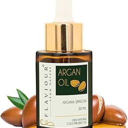 Flaviour Argan Oil 100% Pure & Cold Pressed | Hair Care, Skin Nourishment, Nail Health | Moisturizing, Anti-Aging, Frizz Control | Rich in Vitamin E & Antioxidants | 30ml-image-34
