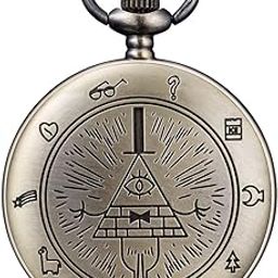 Vintage Quartz Pocket Classic Watch Arabic Numerals Scale Watch with Chain for Xmas Fathers Birthday Anniversary Day Gift, scarecrow-Bronze, Vintage Quartz Pocket Watch-image-44