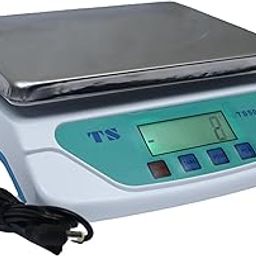 NEW TS-500 WITH STEEL PLATER WEIGHING MACHINE POWER UP 30KG/1GM WITH POWER CABLE, DIGITAL DISPLAY,-21