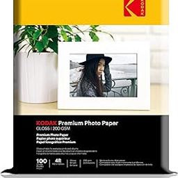 Kodak 200 GSM 4R (4x6) Glossy Photo Paper Water Resistant, Pack of 100 sheets, Compatible with all Inkjet Printers-image-83