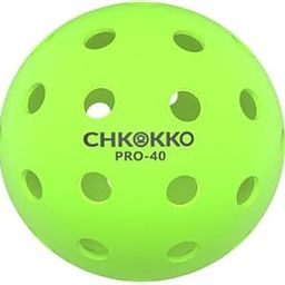 CHKOKKO T40 Outdoor Pickleball Balls – Pack of 3, 40 Precision Holes, Durable & High Bounce for Tournament Play, Light Green Color, Low Abrasion Pickleballs-picture-19