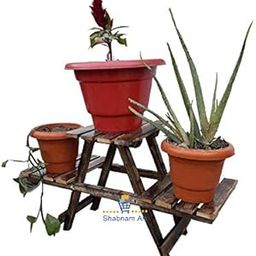 Wooden/Wood Beautiful Handmade Foldable Planter /Folding Side Table/Plants Stand/Picnic Table/Table (Color :- Brown)-25