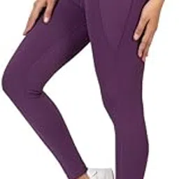 mlada Luxury Athleisure Leggings Skinny Fit Polyester Stretch Knit with Pockets & Elastic Waist Band with Draw Cord Compression for Gym, Yoga and On The Move for Women-picture-6
