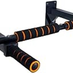 IBS Foam Grip Heavy Duty Chin Up Bar Pull Up Bar Wall Mounted Pull Up Bar Wall for Gym and Home Gym.(Black)-picture-30