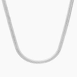 peora Silver Plated Stainless Steel Snake Chain Stylish Fashion Jewellery for Men-picture-41