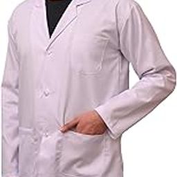 Full sleeves short lab coat | Unisex | 3 Pocket | Perfect Fit | Anti Wrinkle | Lightweight | Durable (Size L)-image-52