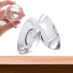 Senvox Round Door Stoppers | Self-Adhesive Knob Wall Protector | Soft Silicone, Reusable & Shock Absorbent Furniture Pads for Home & Office (Round Door Knob Wall Protector, 18, Count)-image-14