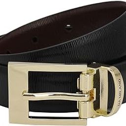 Black & Brown Reversible Leather Belt for Women-1