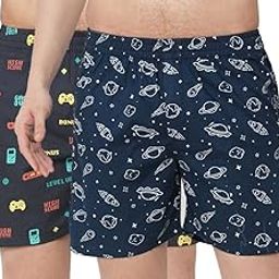 Cotton Blend Men Boxer Shorts-image-56