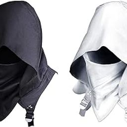 Cowl Hood Unisex Adults Cosplay Costume Devil Cape Hood Scarf Festival Cowl Black-image-15
