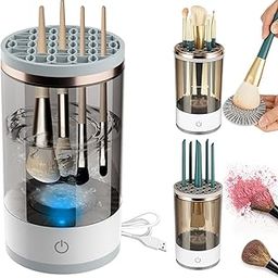 PARON Electric Makeup Brush Cleaner, Automatic Spinning Cosmetic Brush Cleaner, Fits, Transparent-31
