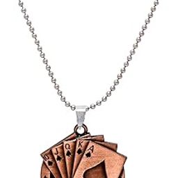 Copper Playing Cards Design, Casino Royale, Fashion Pendant Men Boys Latest-picture-16
