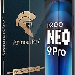 ArmourPro Military-Grade Gorilla Tempered Glass Screen Protector For iQOO Neo 9 Pro 5G, iQOO 12 and Neo 9 5G (6.78 Inch) With Installation Kit For Smartphone | Edge To Edge Coverage | Black-image-78
