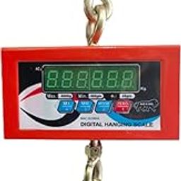 NIVAYO Digital Hanging Scale, 200kg Capacity, LED Display, 24Hr Battery Backup, Weather-Proof, Heavy Duty, Warehouse, Factories, Rechargeable Scale (Multicolor)-picture-1
