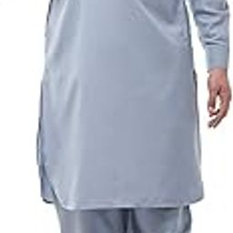 Men's Cotton Blend Solid Kurta With Salwar Set-image-33