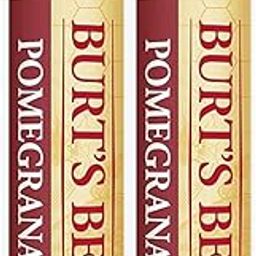 Burt's Bees Lip Balm, Moisturizing Lip Care, 100% Natural, Pomegranate with Beeswax & Fruit Extracts 0.15OZ 4.25g 2 Tube-image-34