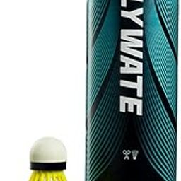 Flymate Clover 10 Nylon Badminton Shuttlecock | Stable Flight & Fast Recovery, Yellow (Pack of 6)-image-98