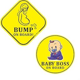 Mee Meow Bump On Board (Bump on Board and Baby On Board)Safety Sign For Car With Vacuum Suction Cup Clip Yellow -Weatherproof Car Decal-Adorable Design for Maximum Attention-Easy to Apply and Residue (Yellow3)-image-34